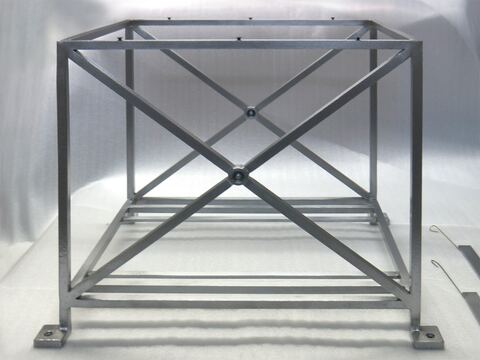Beaten Steel Table