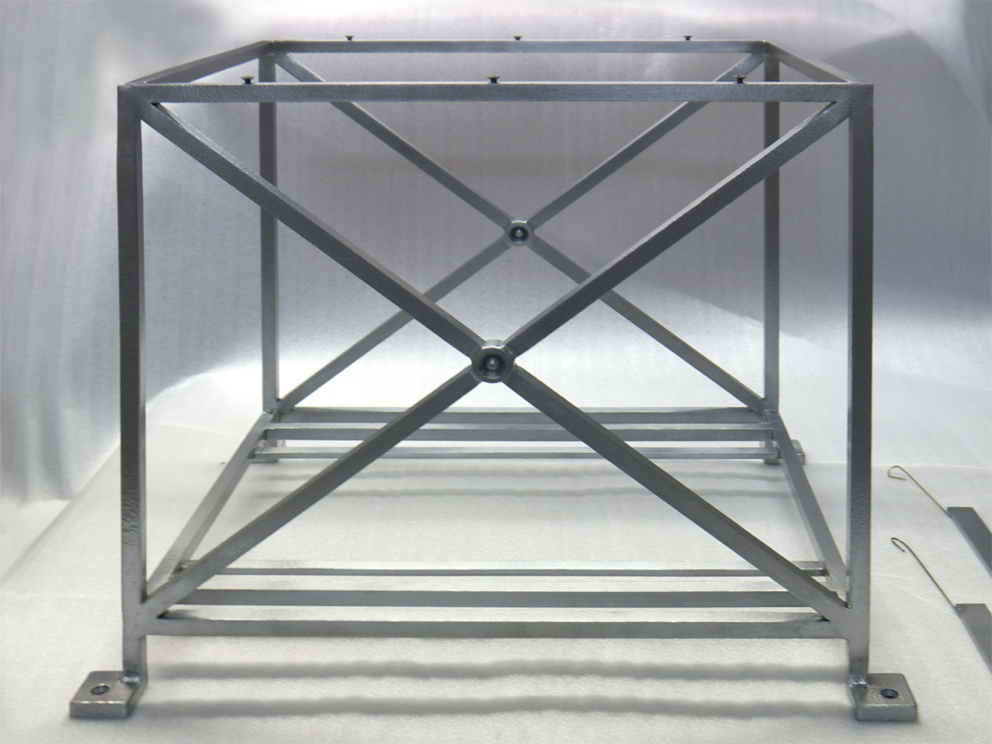 Beaten Steel Table