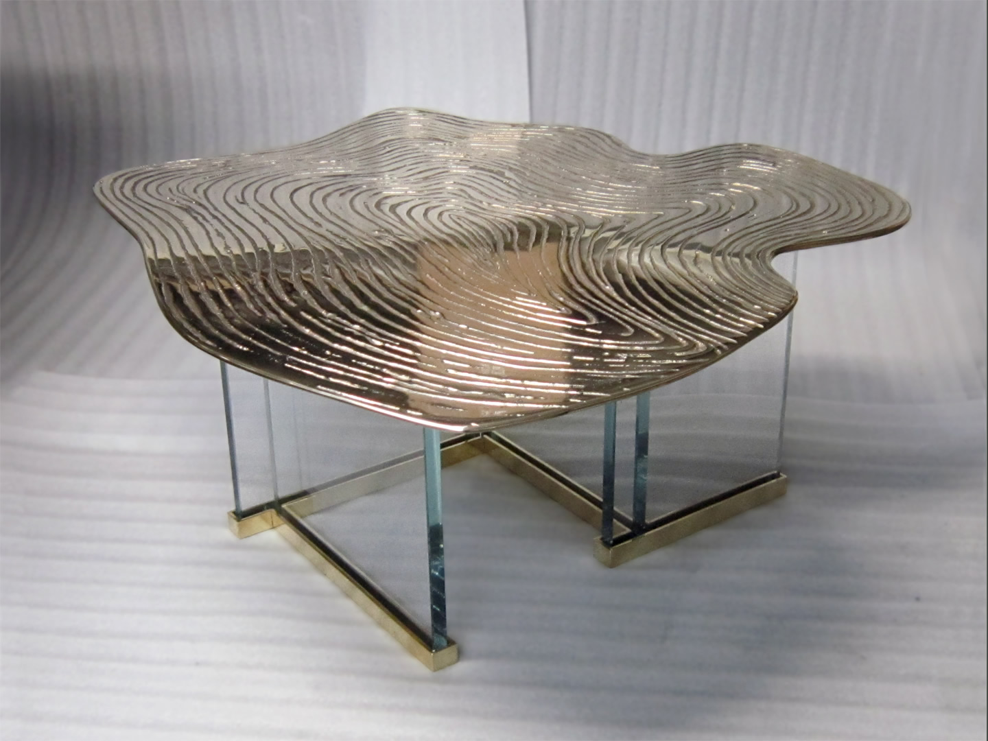 Bronze & glass Table