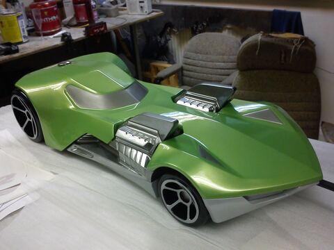 Green HotWheels Car