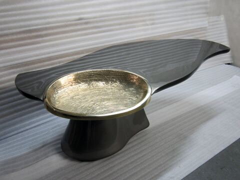 Aluminium and Bronze Console